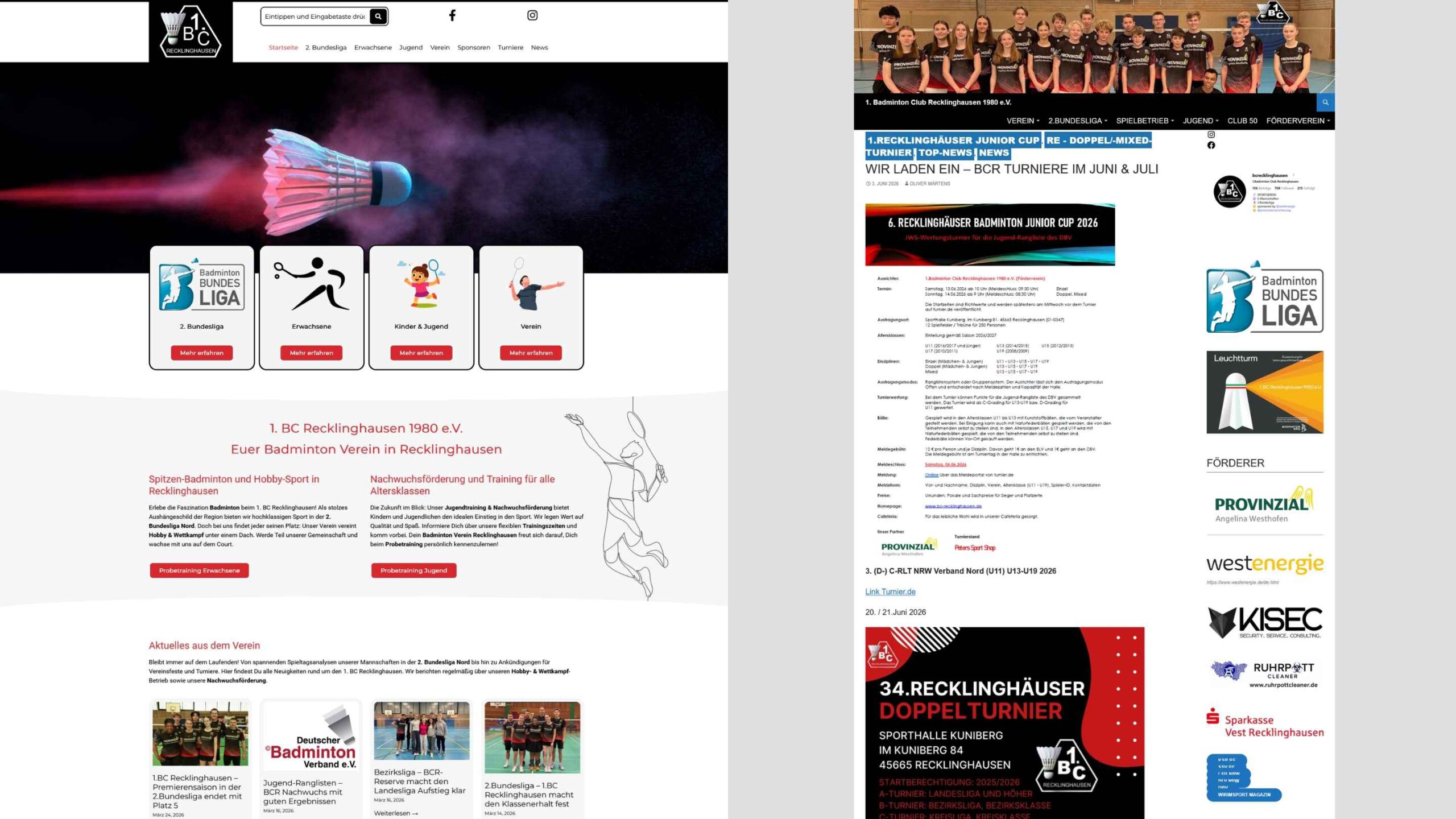 Relaunch unserer Website: Frisch aufgestellt in die neue Saison! 🏸